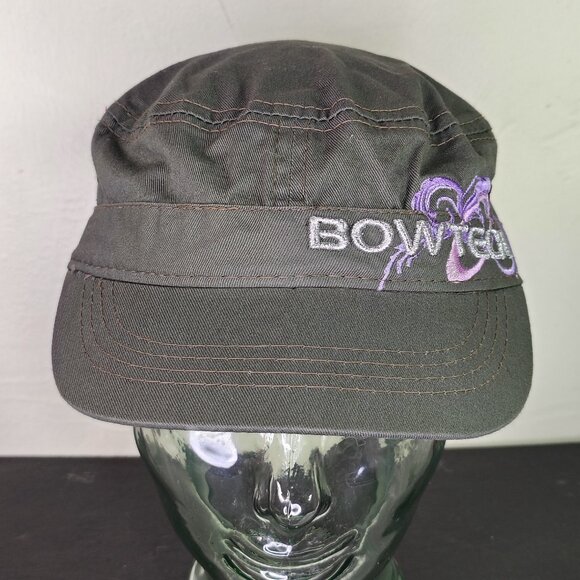 Bowtech Bows Hat Cap Womens Cadet Pillbox Military Cabbie Duck Bill - Picture 2 of 8